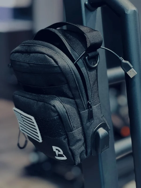 Benson Magnetische Sporttasche Paris mit USB-Anschluss für Powerbank Klettfläche für Patch – Bild 4