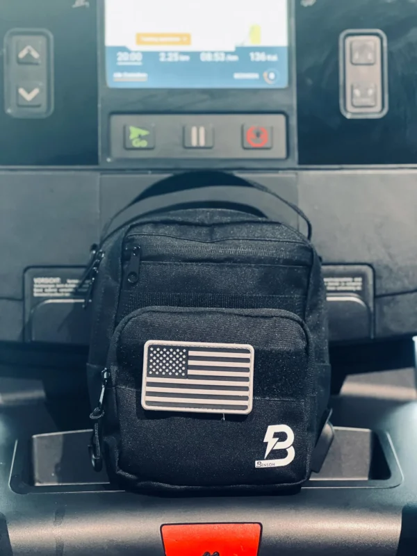 Benson Magnetische Sporttasche Paris mit USB-Anschluss für Powerbank Klettfläche für Patch – Bild 3